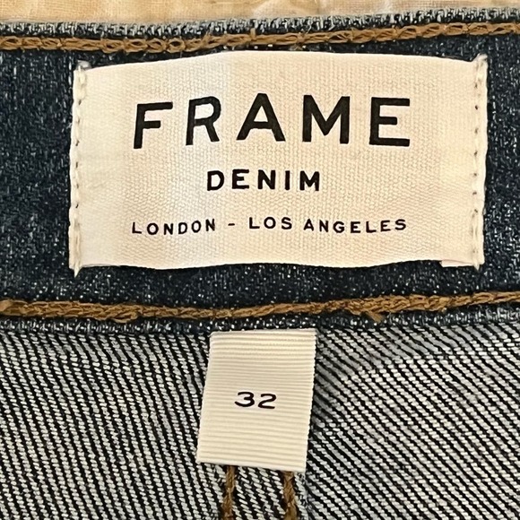 FRAME LE GARCON MID-RISE STRAIGHT-LEG ANKLE JEANS IN KINMOUNT NWT‎ WOMEN'S 32 - Picture 13 of 16